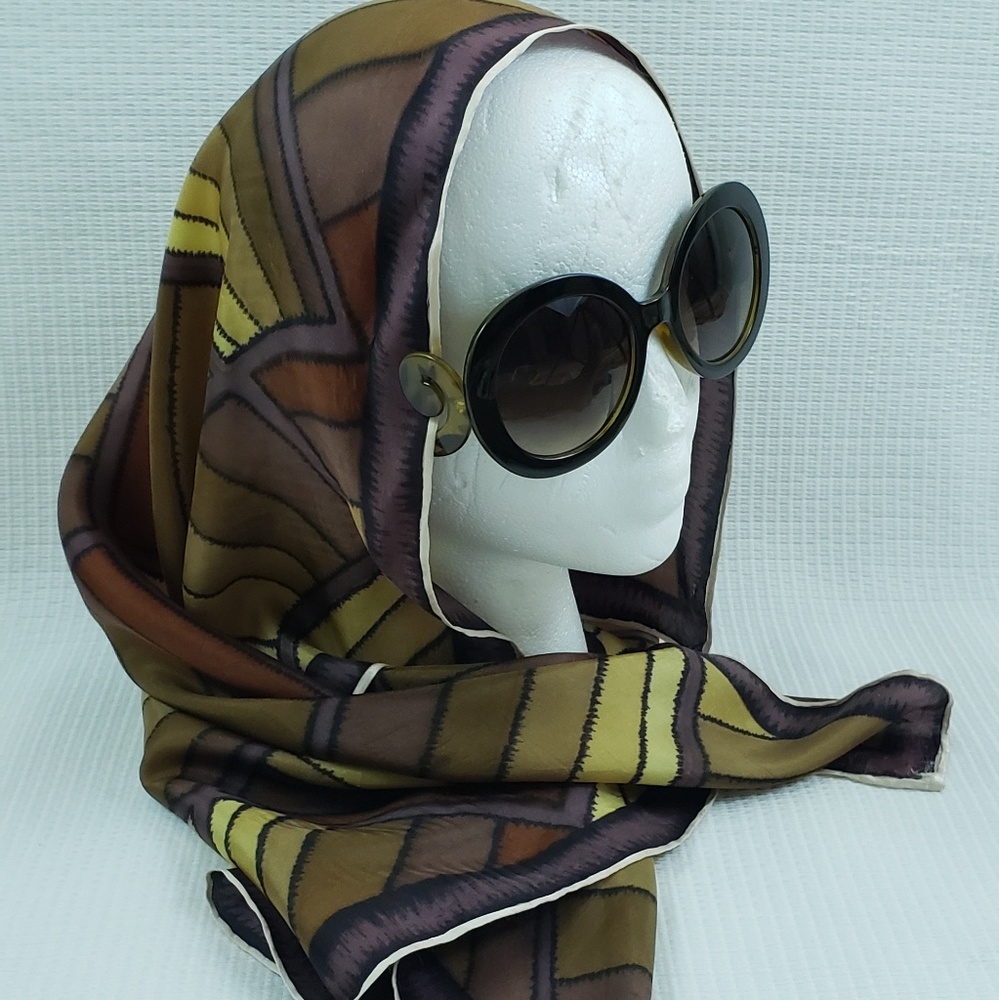 Unbranded Geometric Print Head Wrap women's Scarf